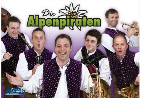 SUFLETUL PETRECERII. Direct de la poalele munţilor din Austria, formaţia de muzică tradiţională Die Alpenpiraten va sosi la sfârşitul săptămânii la Oradea, unde va da trei reprezentaţii la noul Festival Edelweiss